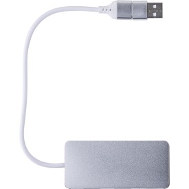 Layton USB hub - gerecycled aluminium - USB-C en A