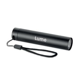 Gerecyclede aluminium zaklamp-Zwart