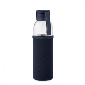 Gerecyclede glazen fles 500 ml-Donker marineblauw