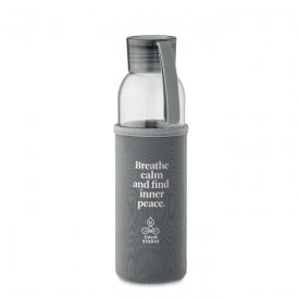 Gerecyclede glazen fles 500 ml-Donkergrijs