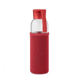 Gerecyclede glazen fles 500 ml-Rood
