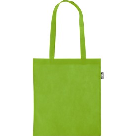 Gerecyclede non-woven (80 gsm) draagtas Vian-Licht groen