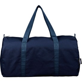 Gerecyclede polycotton (330 gsm) dufflebag Tian-Blauw