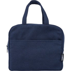 Gerecyclede polycotton (330 gsm) koeltas Elowen-Blauw