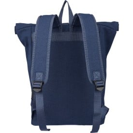 Gerecyclede polycotton (330 gsm) roll-top reistas Thaddeus