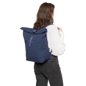 Gerecyclede polycotton (330 gsm) roll-top reistas Thaddeus