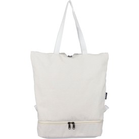 Gerecyclede polycotton (330 gsm) totepack Osric-Beige