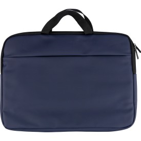 Gerecyclede PU laptoptas Rafi-Blauw