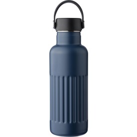 Gerecyclede roestvrijstalen dubbelwandige drinkfles (500 ml) Lior-Blauw