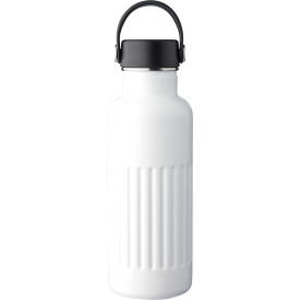 Gerecyclede roestvrijstalen dubbelwandige drinkfles (500 ml) Lior-Wit