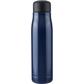 Gerecyclede roestvrijstalen dubbelwandige drinkfles (500 ml) Solene-Blauw