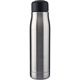 Gerecyclede roestvrijstalen dubbelwandige drinkfles (500 ml) Solene-Zilver