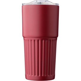 Gerecyclede roestvrijstalen dubbelwandige drinkmok (500 ml) Kael-Bordeaux