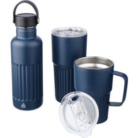 Gerecyclede roestvrijstalen dubbelwandige drinkmok (500 ml) Kael