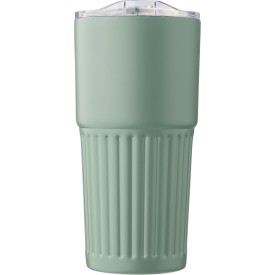 Gerecyclede roestvrijstalen dubbelwandige drinkmok (500 ml) Kael-Groen