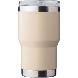Gerecyclede roestvrijstalen dubbelwandige to go mok (350 ml) Ayen-Beige
