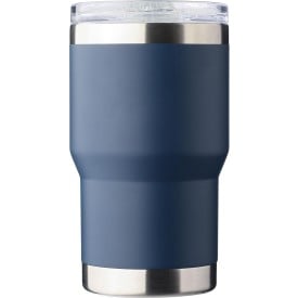 Gerecyclede roestvrijstalen dubbelwandige to go mok (350 ml) Ayen-Blauw