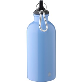 Sable enkelwandige fles 400ml - gerecycled RVS - met karabijnhaak