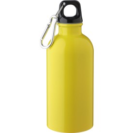 Gerecyclede roestvrijstalen enkelwandige fles (400 ml) Sable-Geel