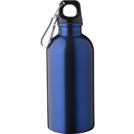 Gerecyclede roestvrijstalen enkelwandige fles (400 ml) Sable-Kobaltblauw