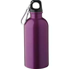 Gerecyclede roestvrijstalen enkelwandige fles (400 ml) Sable-Paars