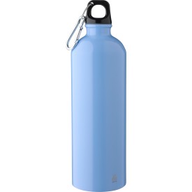 Gerecyclede roestvrijstalen enkelwandige fles (750 ml) Emeric-Lichtblauw