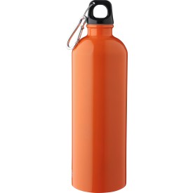 Gerecyclede roestvrijstalen enkelwandige fles (750 ml) Emeric-Oranje