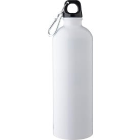 Gerecyclede roestvrijstalen enkelwandige fles (750 ml) Emeric-Wit