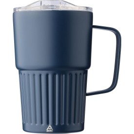 Gerecyclede roestvrijstalen to go mok (450 ml) Calo-Blauw