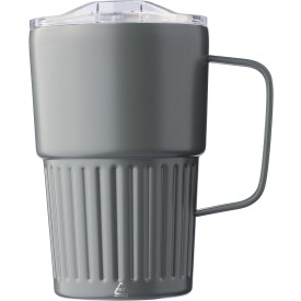 Gerecyclede roestvrijstalen to go mok (450 ml) Calo-Grijs