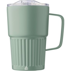 Gerecyclede roestvrijstalen to go mok (450 ml) Calo-Groen