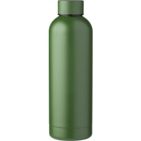 Gerecyclede RVS fles Isaiah-Forest green