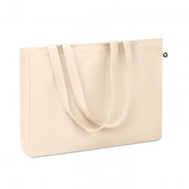Boodschappentas - recycled canvas - 280gr/m² - 49 x 37 x 9 cm - ecru - 16 L