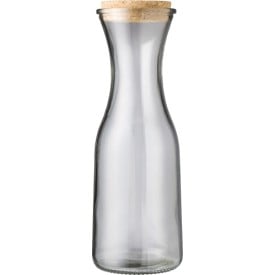 Rowena karaf 1L - gerecycled glas - kurken deksel