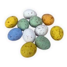 Gespikkelde chocolade eitjes blik - 60 gram