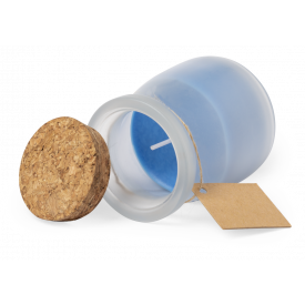 Tepor Geurkaars met kurk deksel - glas - diameter 5.6cm