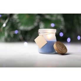 Tepor Geurkaars met kurk deksel - glas - diameter 5.6cm