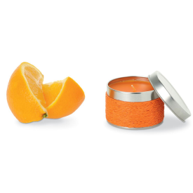 Geurkaars in blikje-Oranje-Zonder opdruk