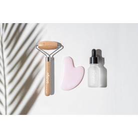 Gezichtsmassage roller - hout
