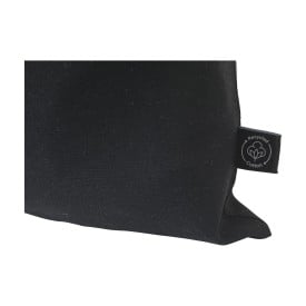 Cadeauzakje zwart van gerecycled katoen (150 g/m²) M