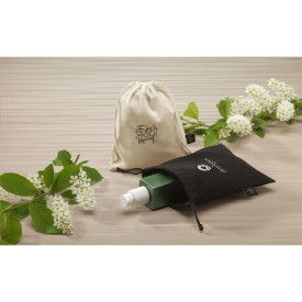 Cadeauzakje zwart van gerecycled katoen (150 g/m²) S