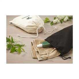Cadeauzakje naturel van gerecycled katoen (150 g/m²) L