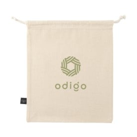 Cadeauzakje naturel van gerecycled katoen (150 g/m²) M
