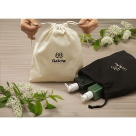 Cadeauzakje naturel van gerecycled katoen (150 g/m²) M