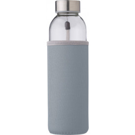 Glazen fles (500 ml)-Grijs