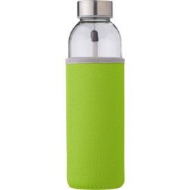 Glazen fles (500 ml)-Licht groen