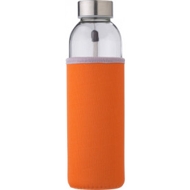 Glazen fles (500 ml)-Oranje