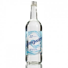 Bronwater 750ml glazen fles-Transparant, #dde0e5-Full Colour