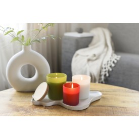 Glazen kaars Josiah - glas - diverse geuren