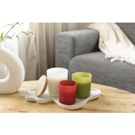 Glazen kaars Josiah - glas - diverse geuren